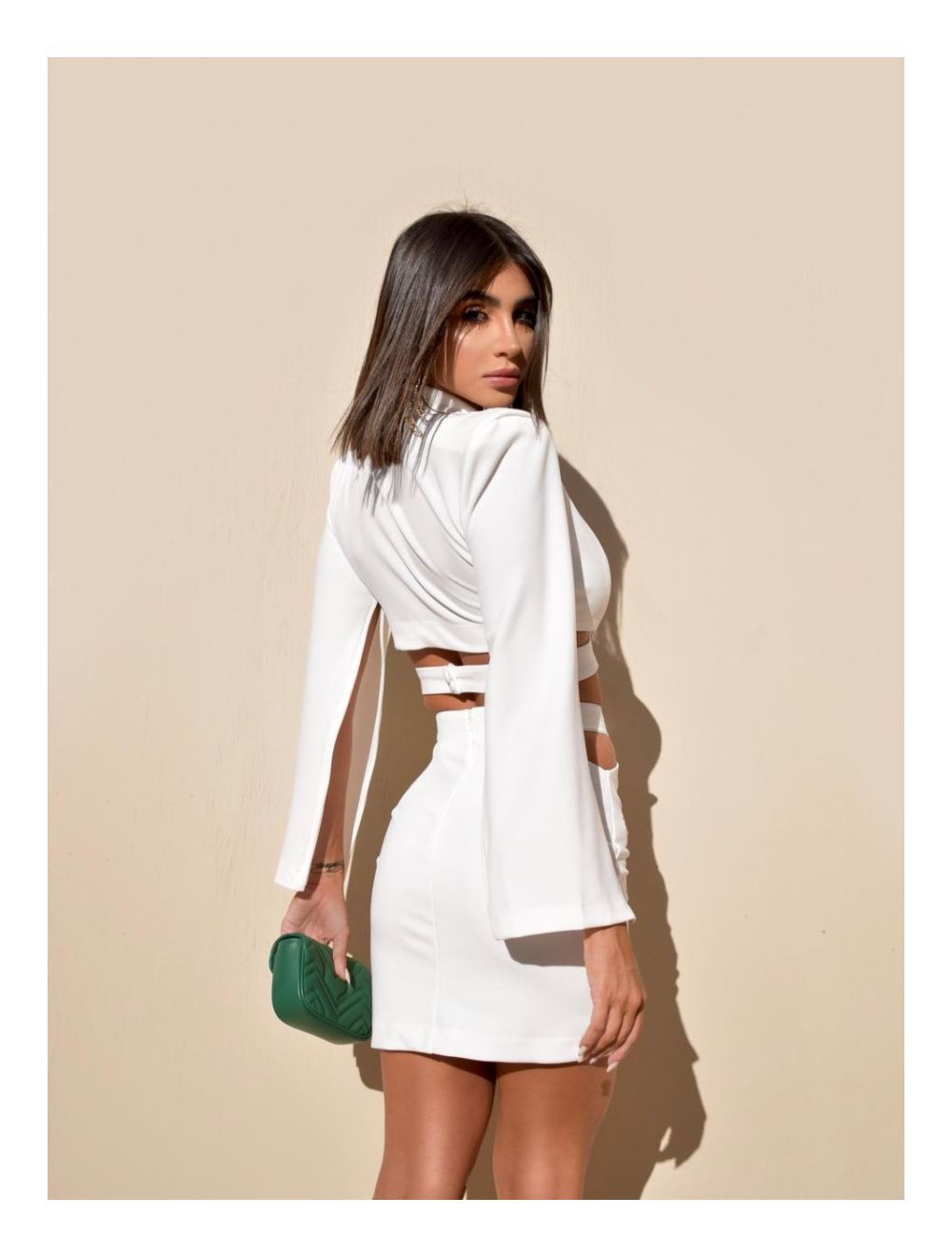 Long Sleeve V-neck Small Suit Short Skirt Suit Skirt