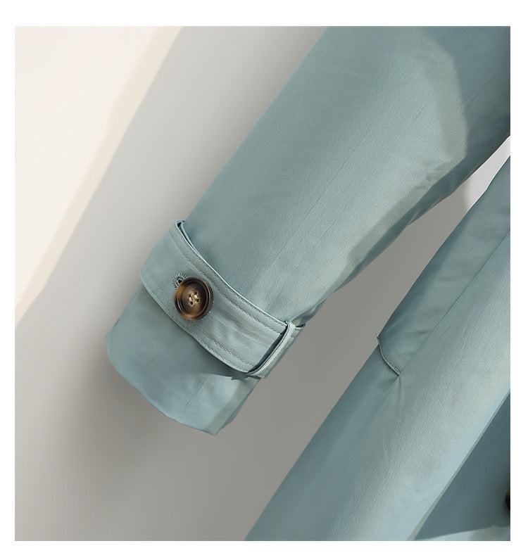 Women's New Small Mid-length Windbreaker Jacket