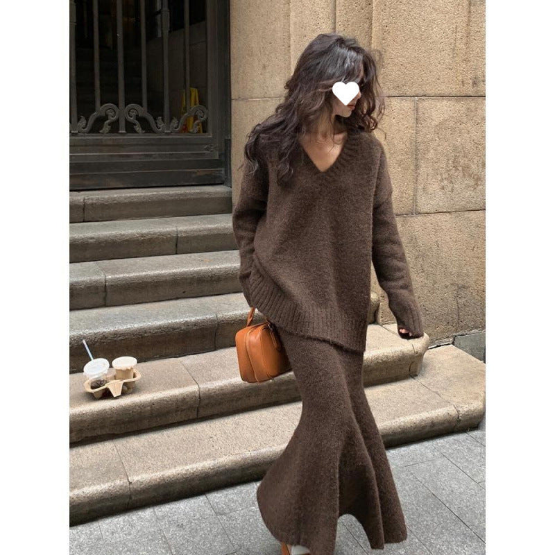 Idle Style Sweater Suit Skirt Women