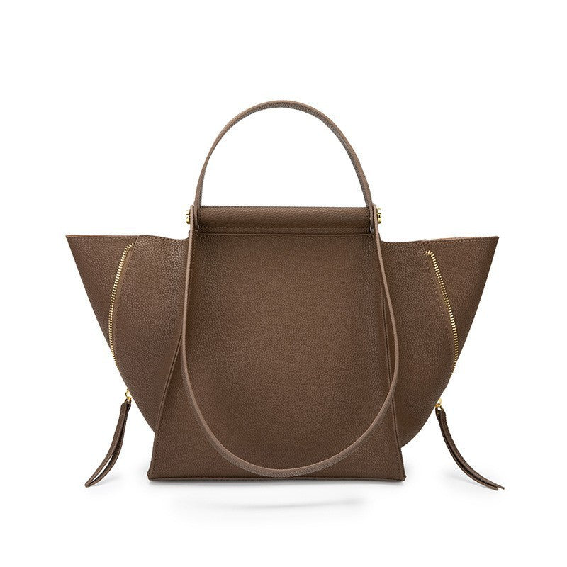 New Small Top Layer Cowhide Tote Bag