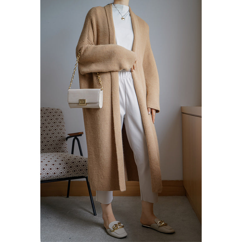 Women's Mid-length Loose Padded Coat Cardigan