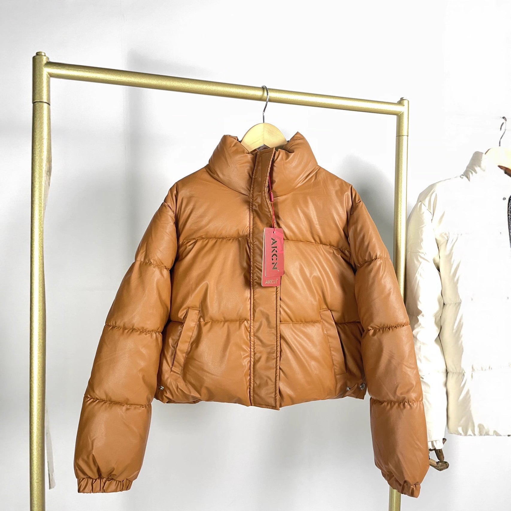 Candy Color Short Cotton Coat Jacket Women