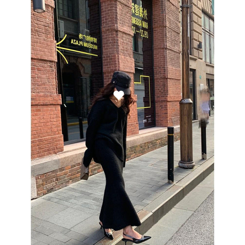 Idle Style Sweater Suit Skirt Women