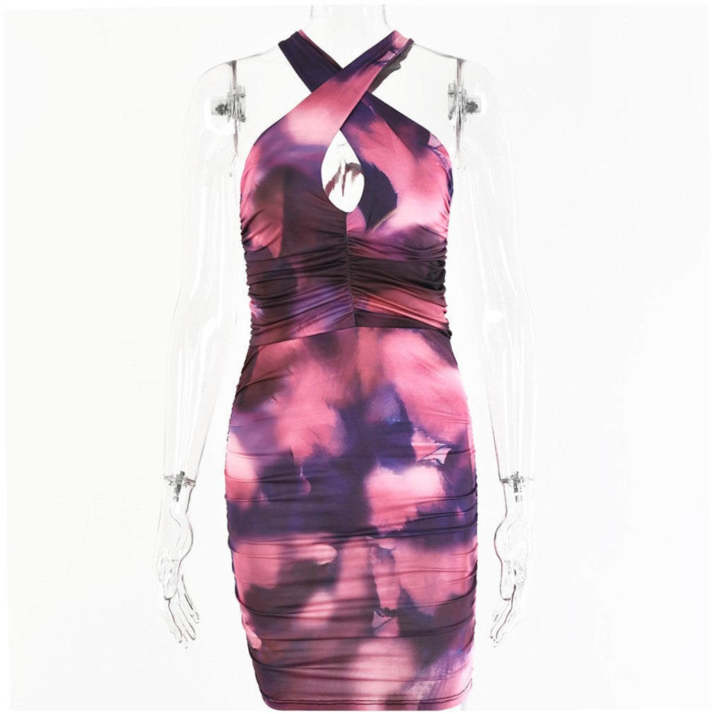 Sexy Jumpsuit Skirt With Neck Tight And Backless