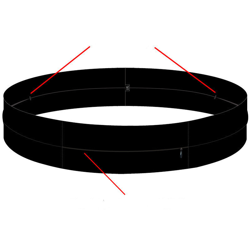 Zipper waist bag running yoga belt