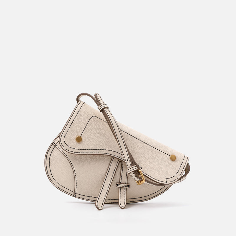 Ladies leather messenger bag