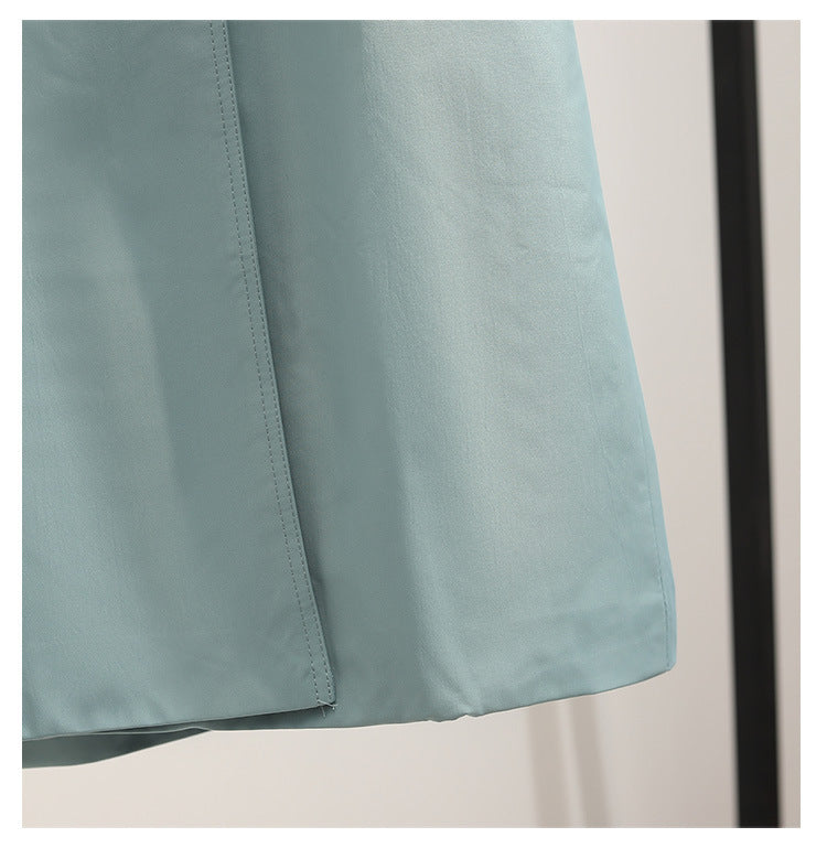 Women's New Small Mid-length Windbreaker Jacket