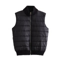 Winter Sleeveless Warm Stand Collar Casual Stitching Zipper Vest