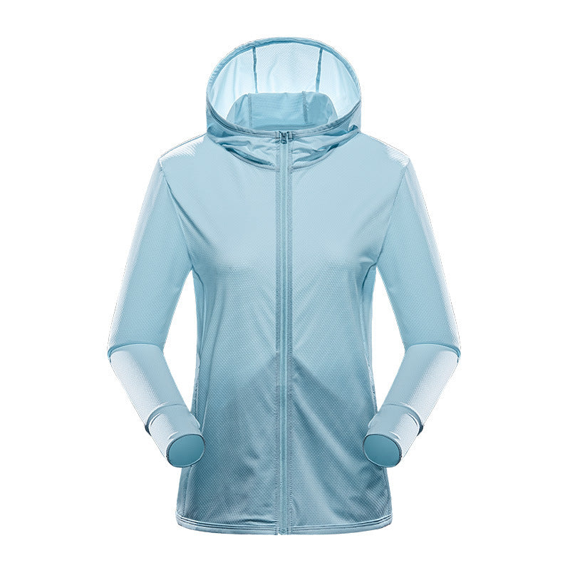 Fashion UV-proof Jacket Women's Breathable Sun Protection Skin Trench Coat Thin