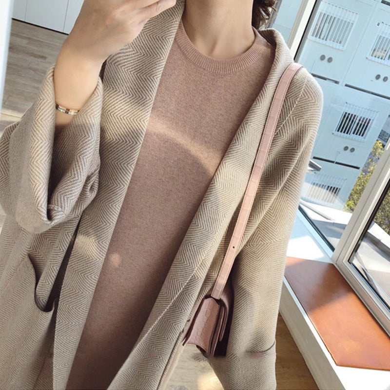 Long cardigan sweater coat