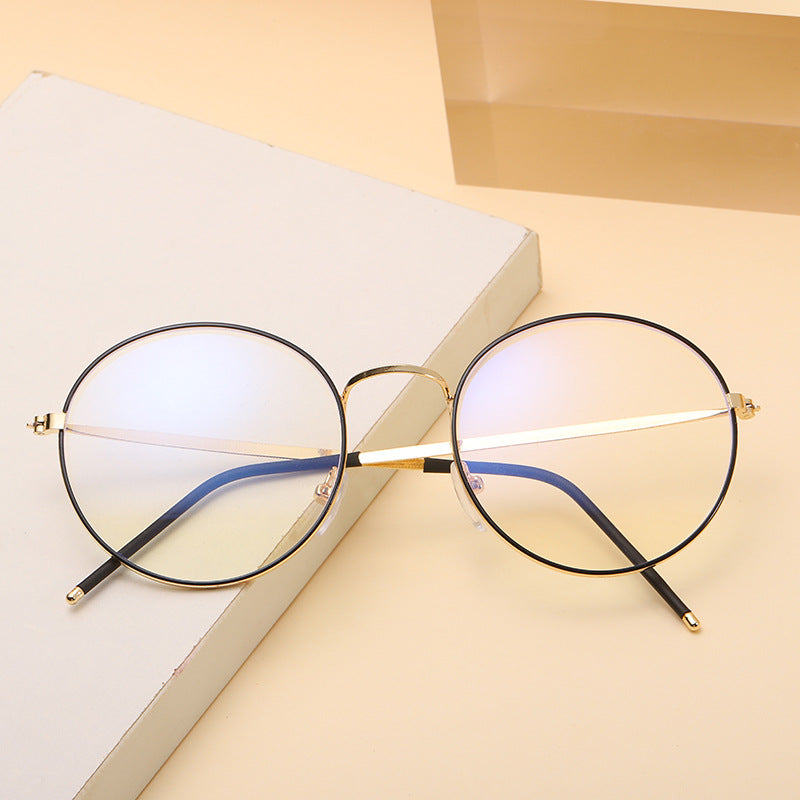 Anti Blue Glasses Metal Round Fashion