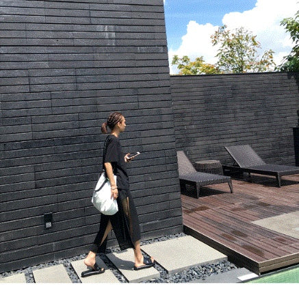 Soft leather large capacity solid color big bag