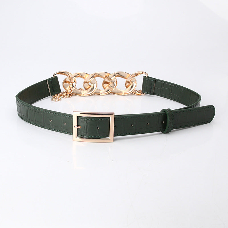 Women's Belt Personality Fashion Street Shooting Metal Chain Link