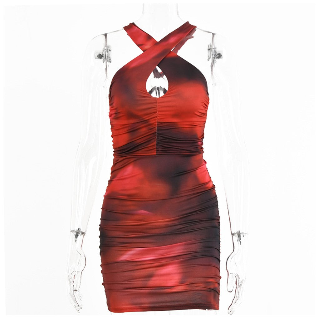 Sexy Jumpsuit Skirt With Neck Tight And Backless