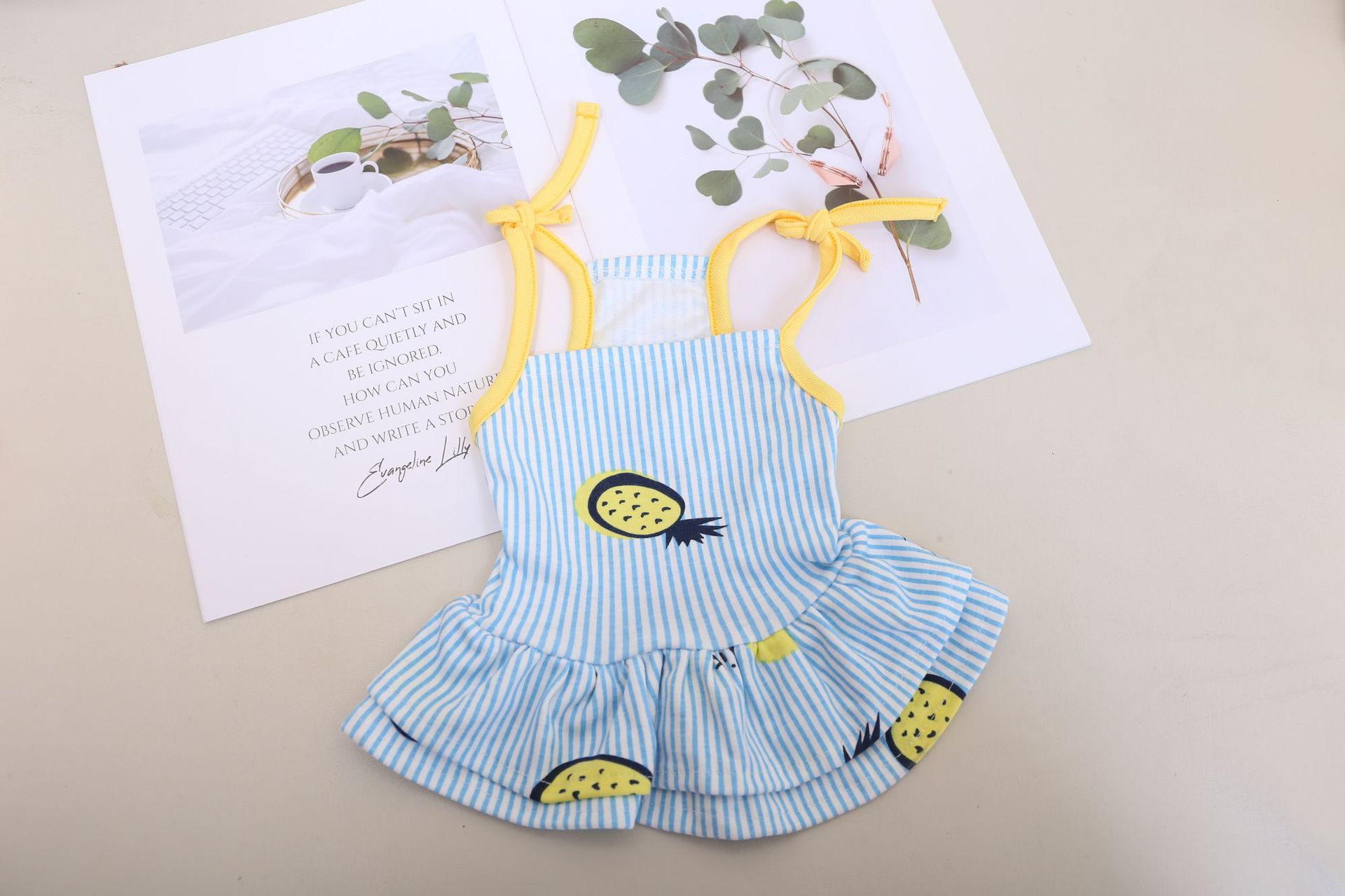 Pet Clothing Thin Breathable Cotton Sling Dress Vest Couple Clothing