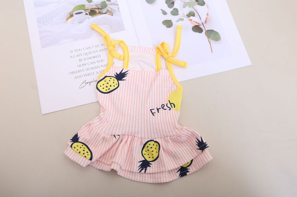 Pet Clothing Thin Breathable Cotton Sling Dress Vest Couple Clothing