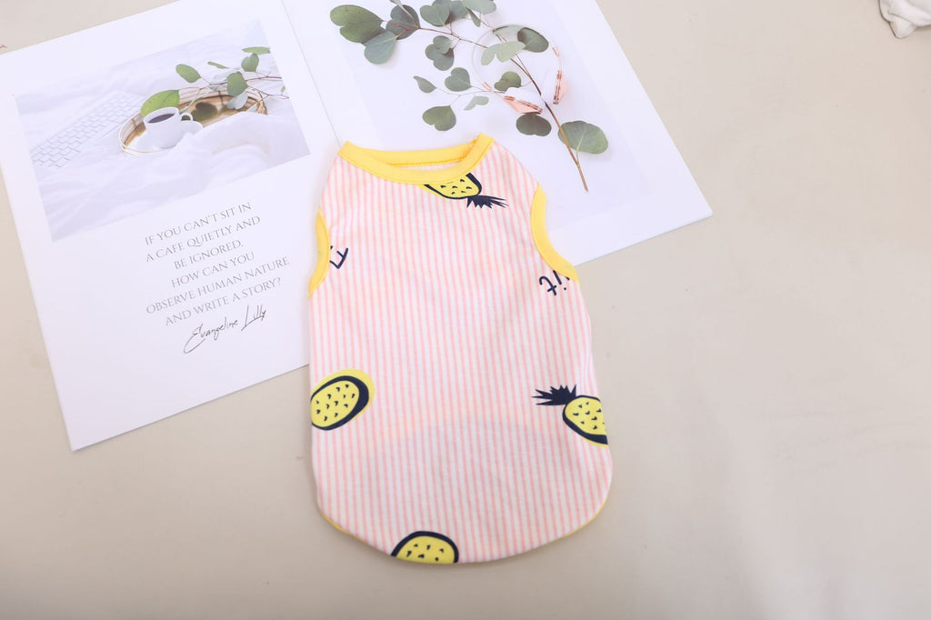 Pet Clothing Thin Breathable Cotton Sling Dress Vest Couple Clothing