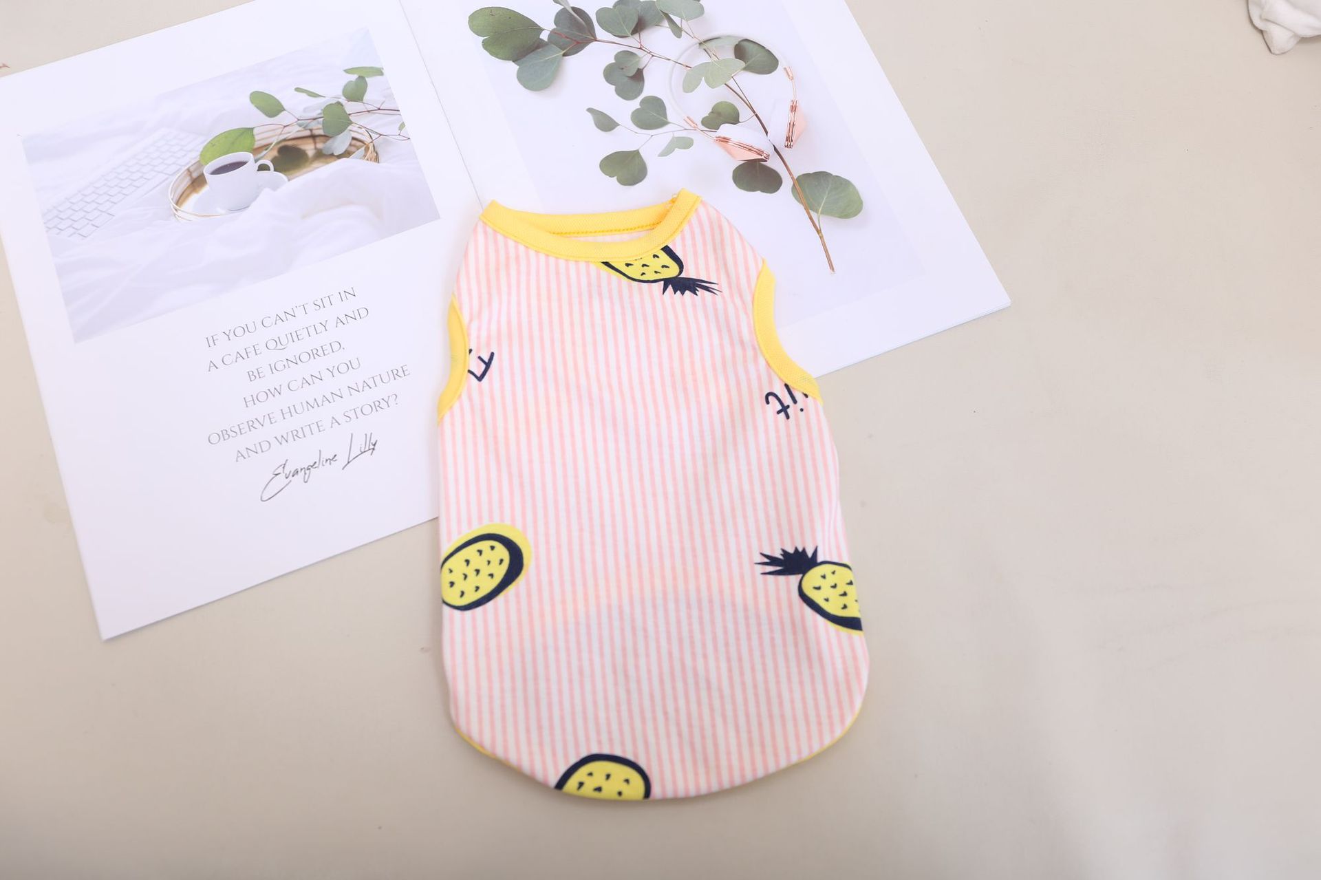 Pet Clothing Thin Breathable Cotton Sling Dress Vest Couple Clothing