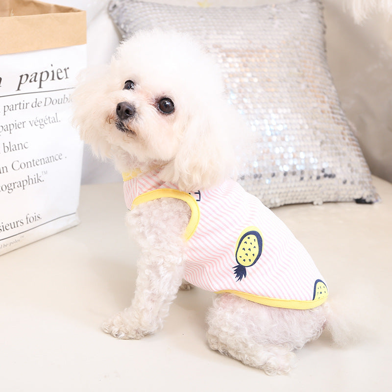 Pet Clothing Thin Breathable Cotton Sling Dress Vest Couple Clothing