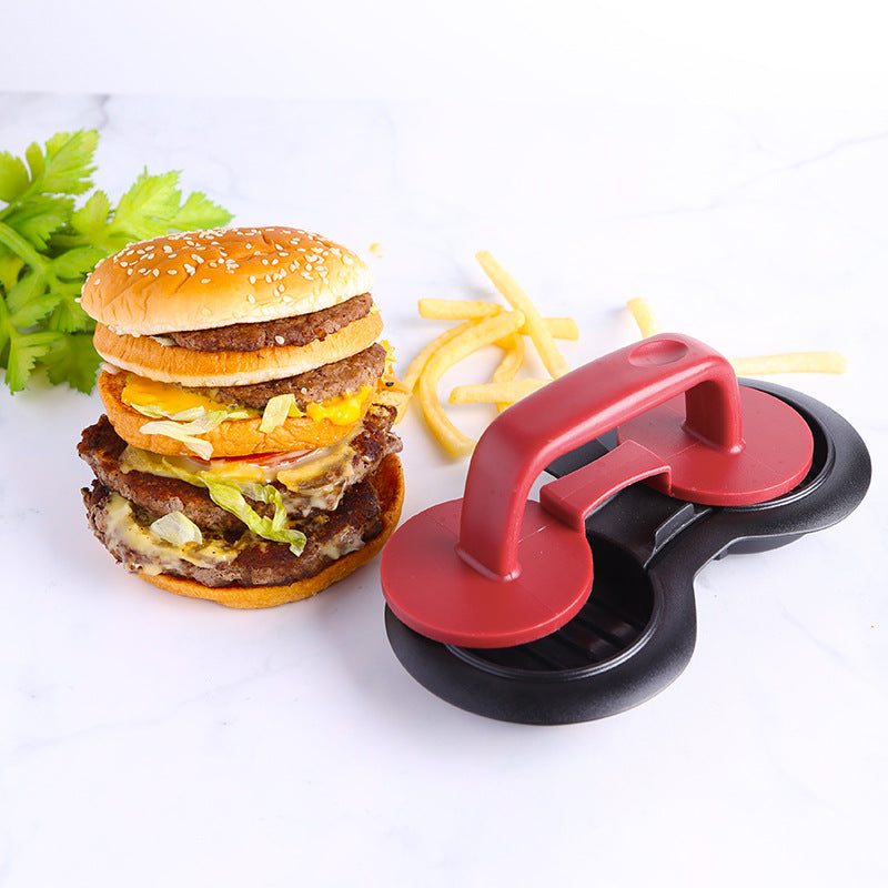 Two-Hole Manual Hamburger Press Kitchen Tool
