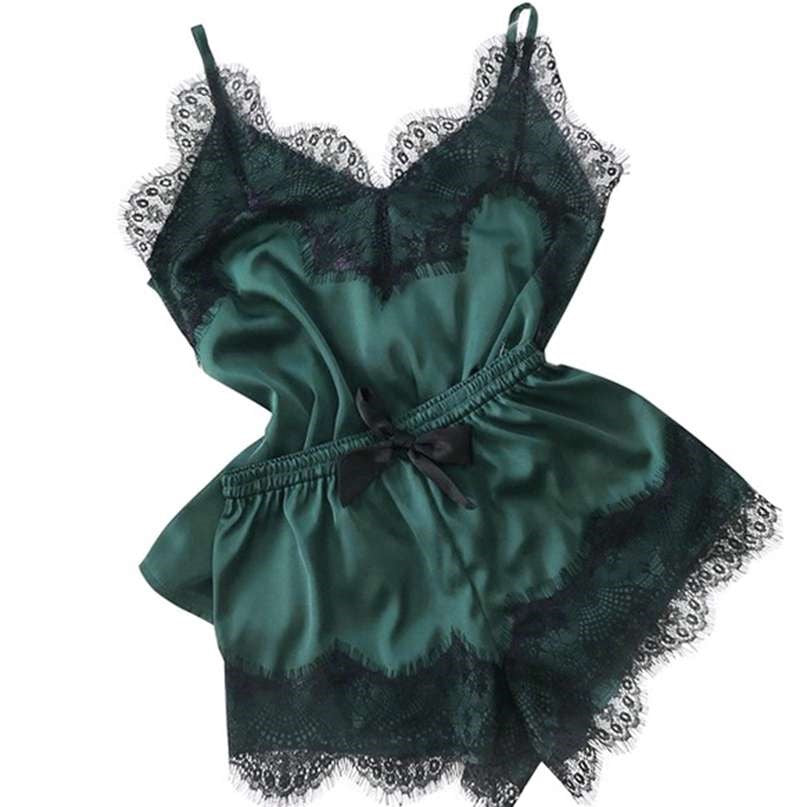 Pajamas Underwear Sexy V-Neck Pajamas Set Home Service