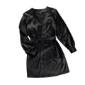 Sexy V-neck Long-Sleeved Home Satin Cardigan Pajamas