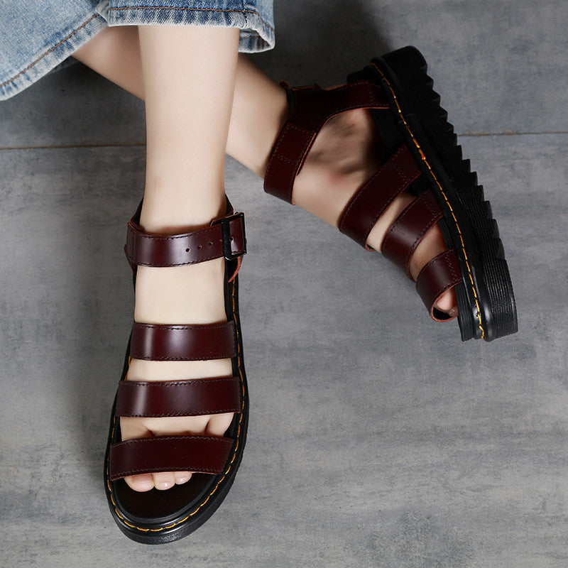 Sandals Martin Sandals Platform Fingerless Fashion Fashion Beach Shoes