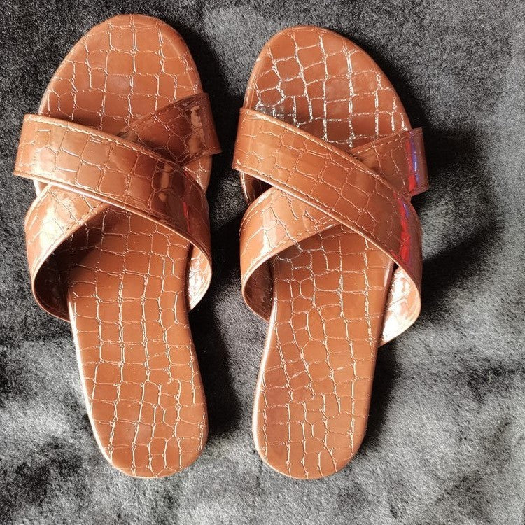 Summer Women's Sandals Flat Large Size Slippers