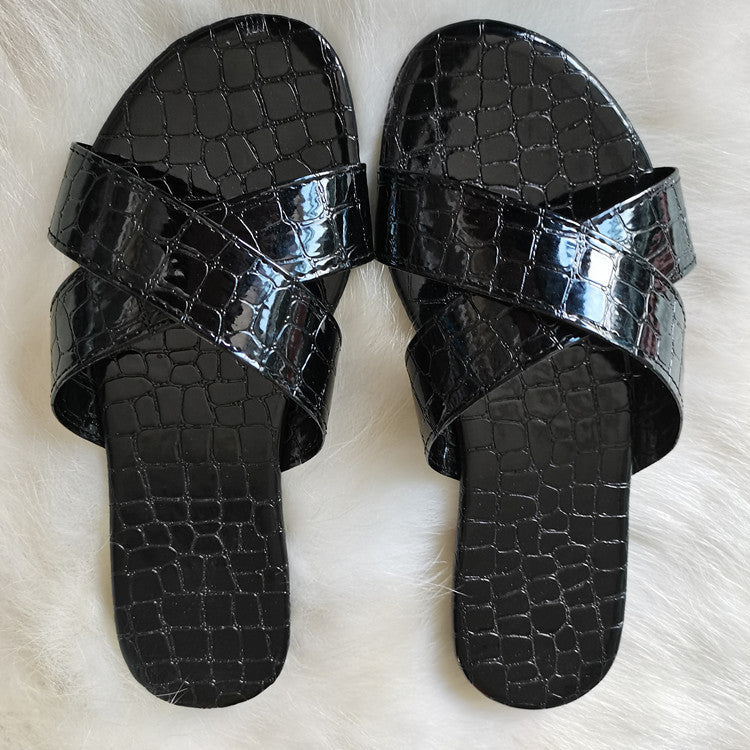 Summer Women's Sandals Flat Large Size Slippers