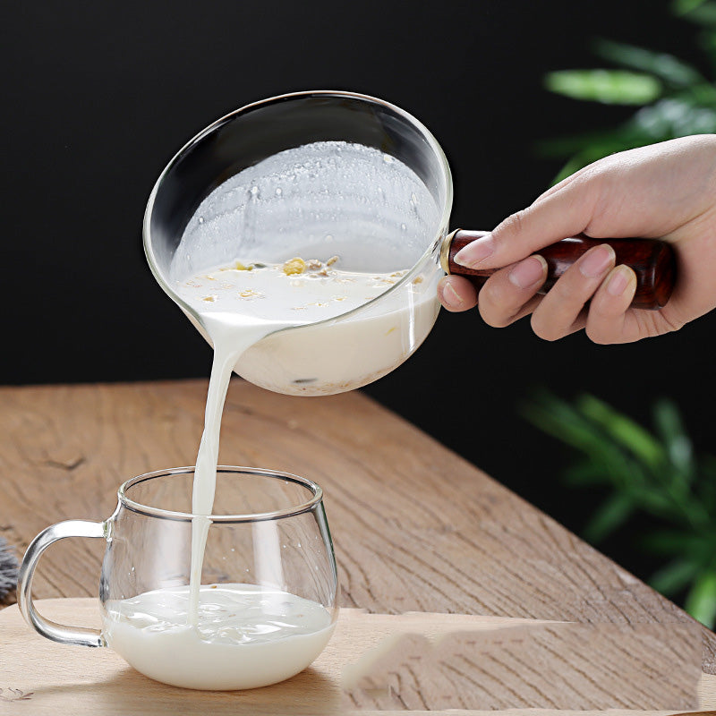 Borosilicate Heat-Resistant Transparent Glass Milk Pan