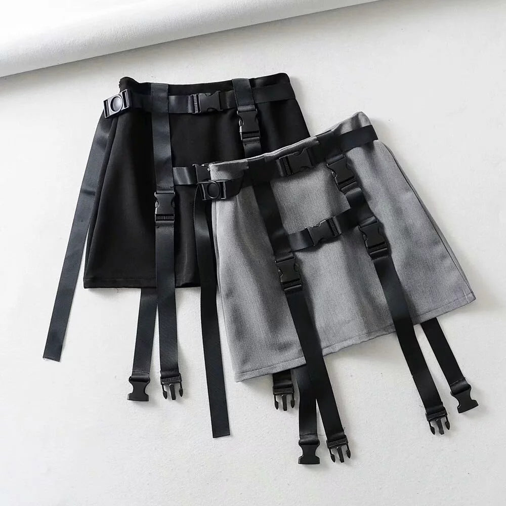 Korean college style A-line skirt