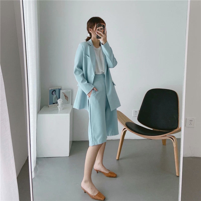 Street Fashion Single-breasted Suit Jacket And Pants Suit