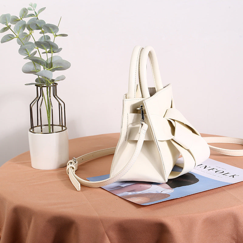 Niche Design Knotted Simple Female Bag Portable Small Square Bag New Fashion All-Match Single Shoulder Messenger Bag