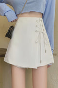 Half-length Skirt Female High Waist Slimming Skirt A-line Package Hip Skirt Strappy Skirt