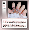 French Worn Removable Nails And Diamonds