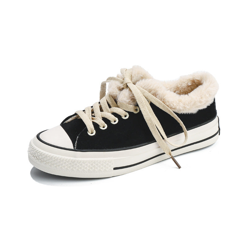 Sports shoes plus velvet warm cotton shoes platform shoes