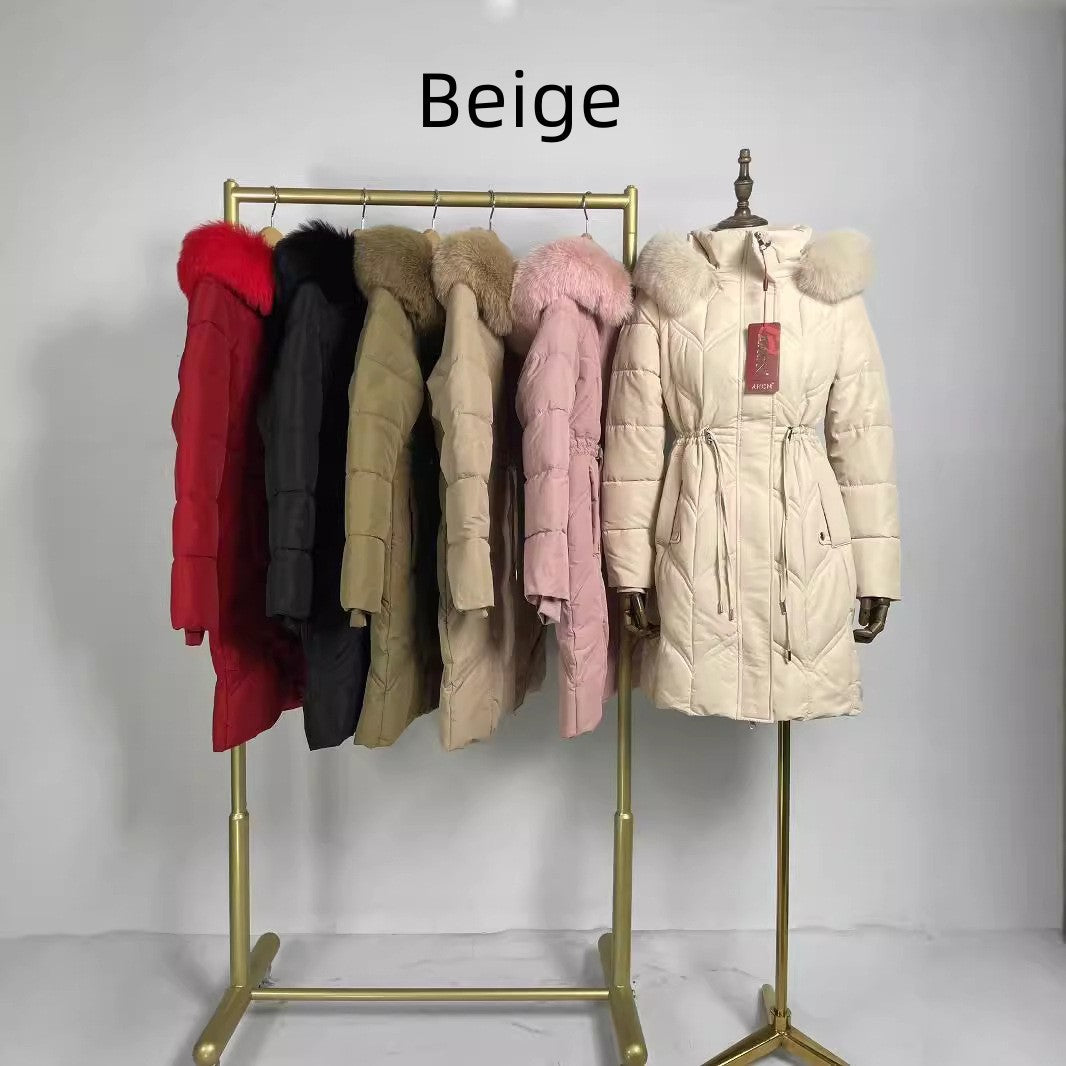 Winter Down Cotton Jacket Women's Mid-length