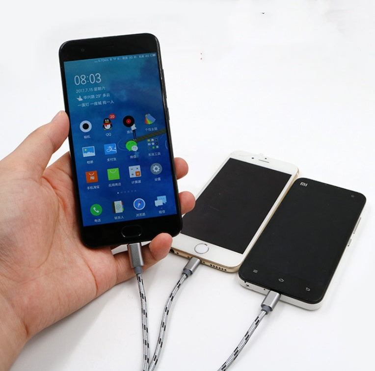 Three-in-one Data Cable USB Cable Short TYPE-C Mobile Phone Universal Three-in-one Charge Cable