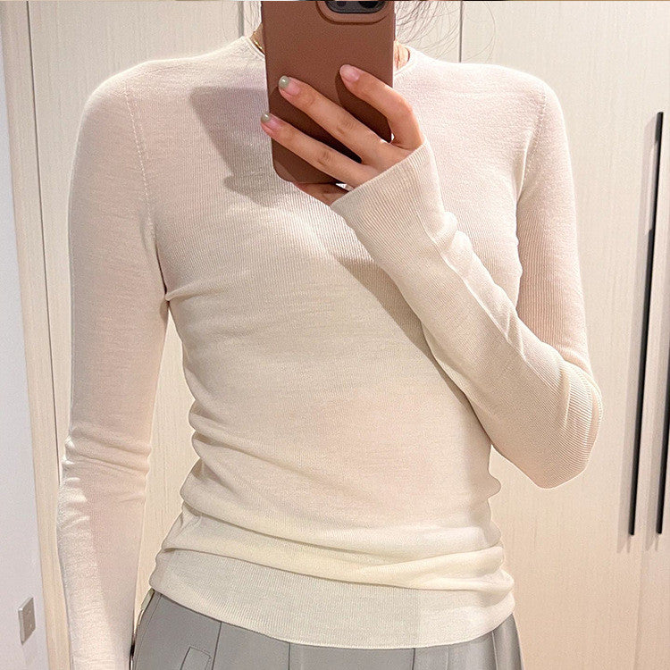 Women's Autumn And Winter Cashmere Sweater Sweater Slim Long Sleeve Top