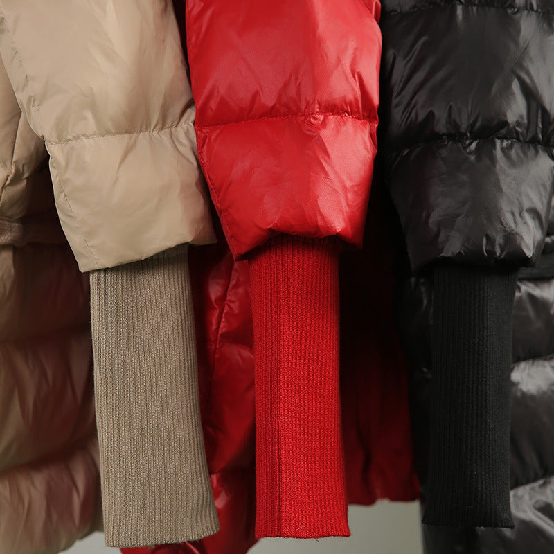 Thickened white duck down coat