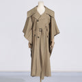 Cape Trench Coat For Women Fall Long