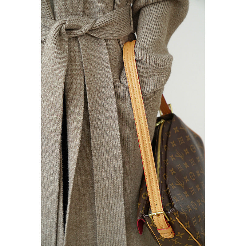 Idle Style Mid-length Sweater Coat