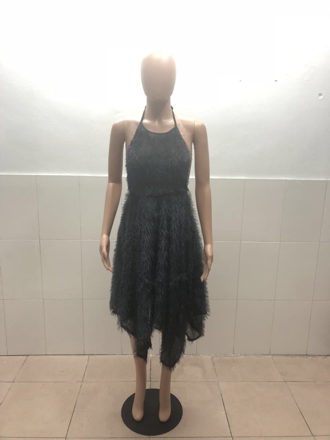 Women's Winter Halter Tassel Skirt