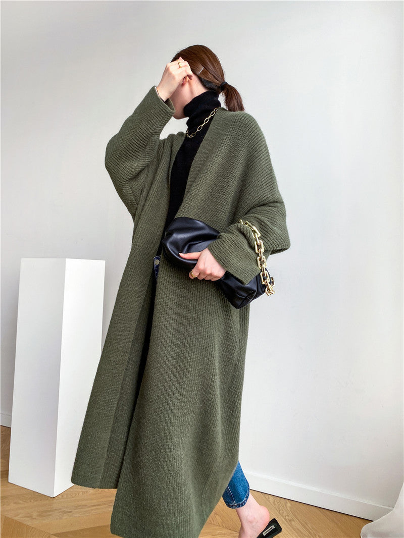 Women's Mid-length Loose Padded Coat Cardigan