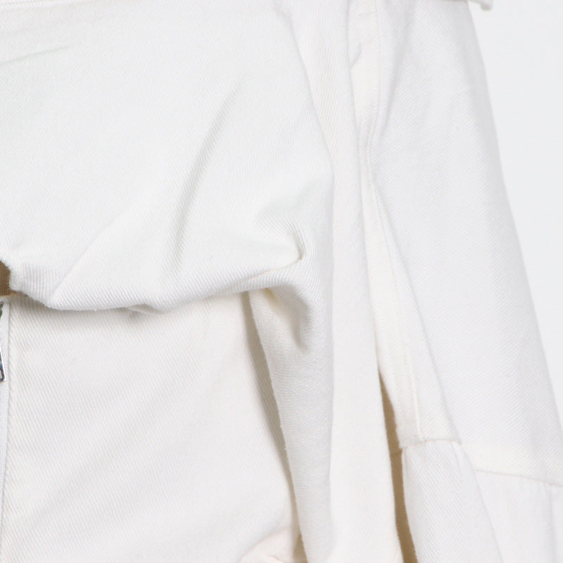 Design Single-breasted Statement Lapel High-waisted Slim Dress