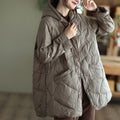 Women's Warm Single-breasted White Duck Down Jacket