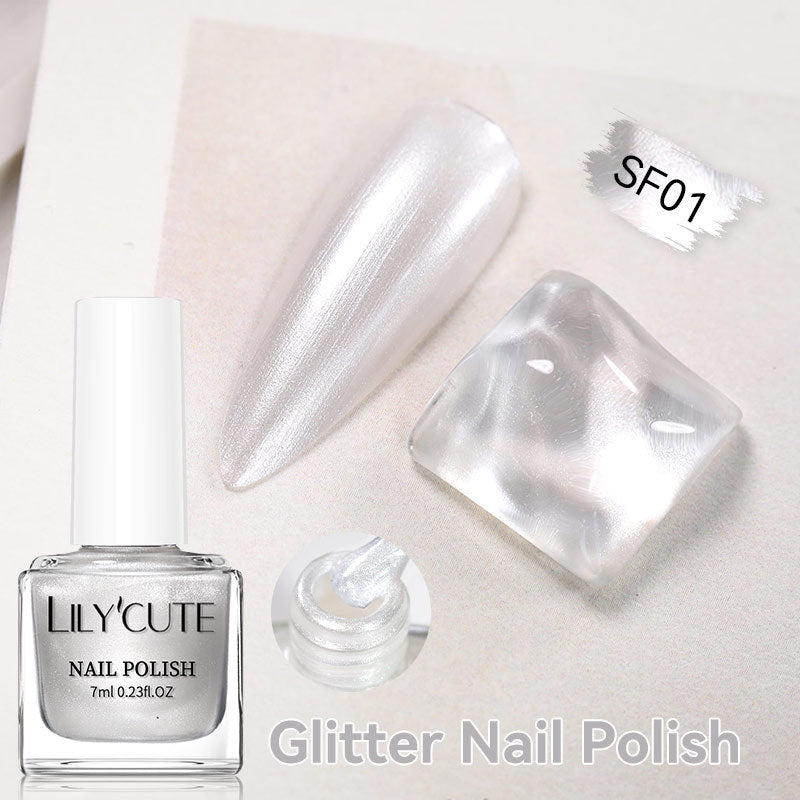 Quick-dry Metallic Mirror Nail Polish, No Baking Required