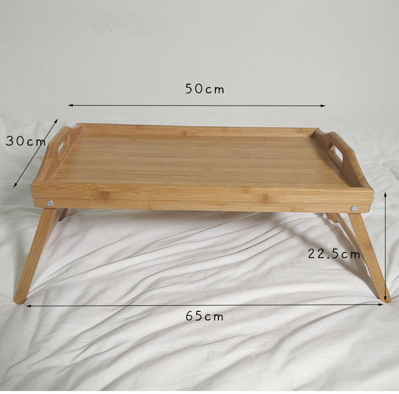 Notebook Table Bed Table Tray Portable Dinner Plate Solid Wood