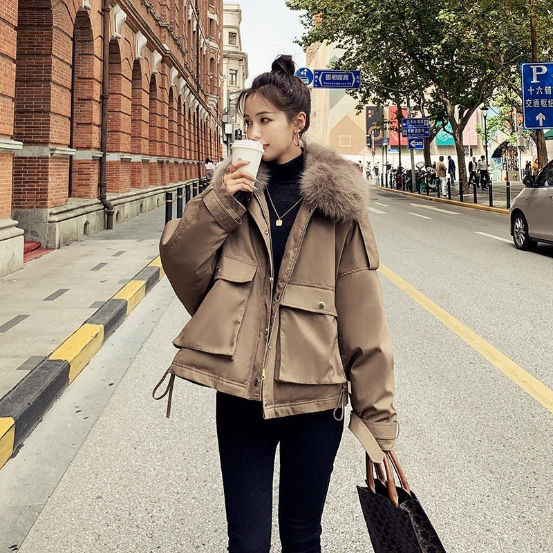 Winter Korean Style Fleece Cotton Padded Coat