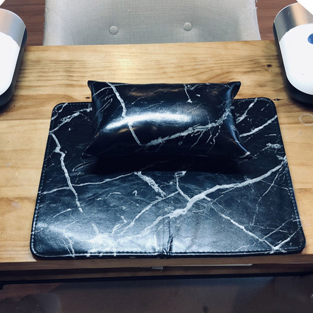 Artificial leather manicure table mat set